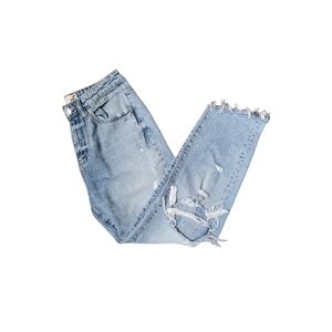 Garage Light Wash Distressed Mom Jeans Size 5